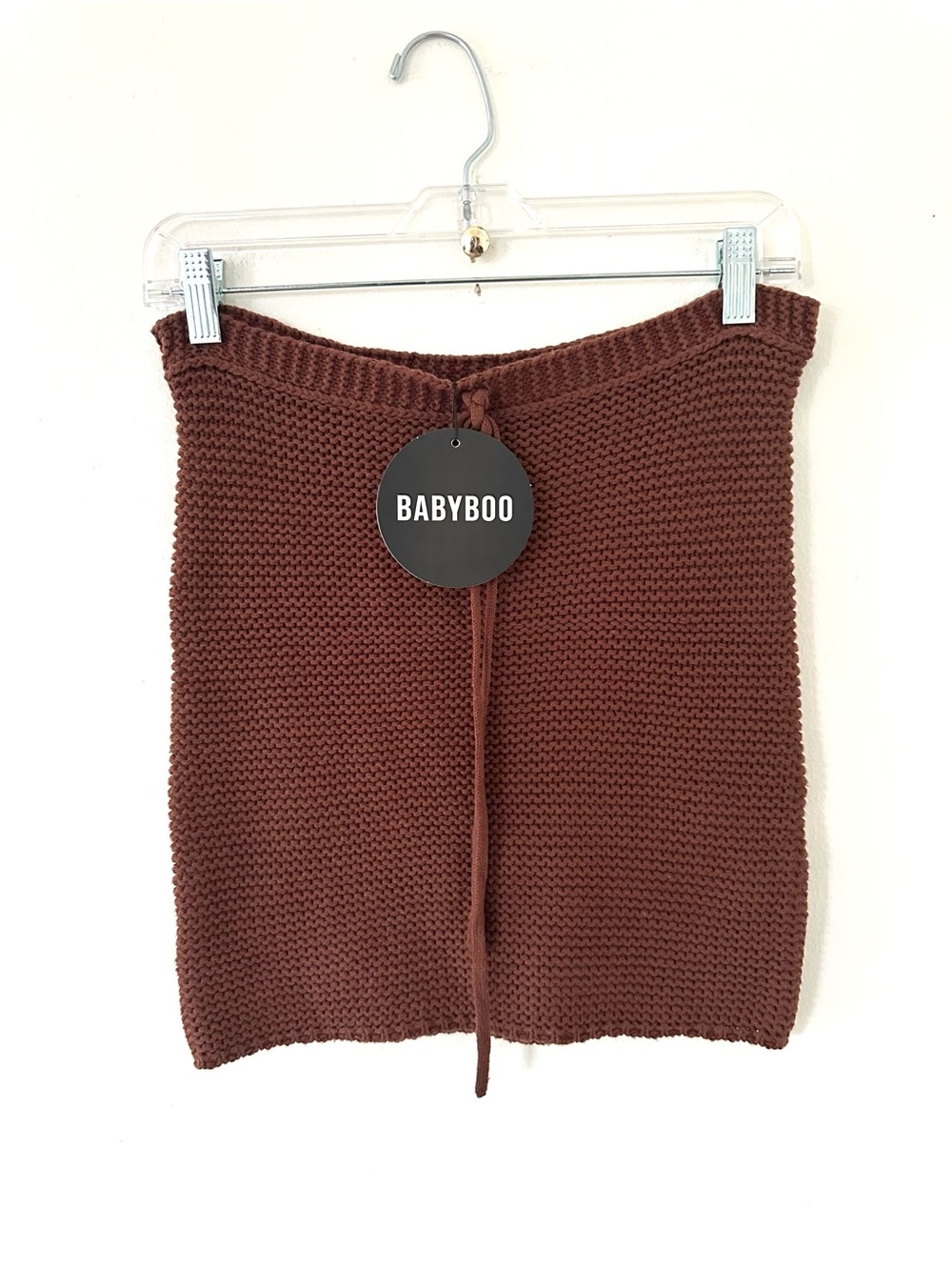 NWT BABYBOO NETTA MINI SKIRT - CHOCOLATE size S - Picture 8 of 8
